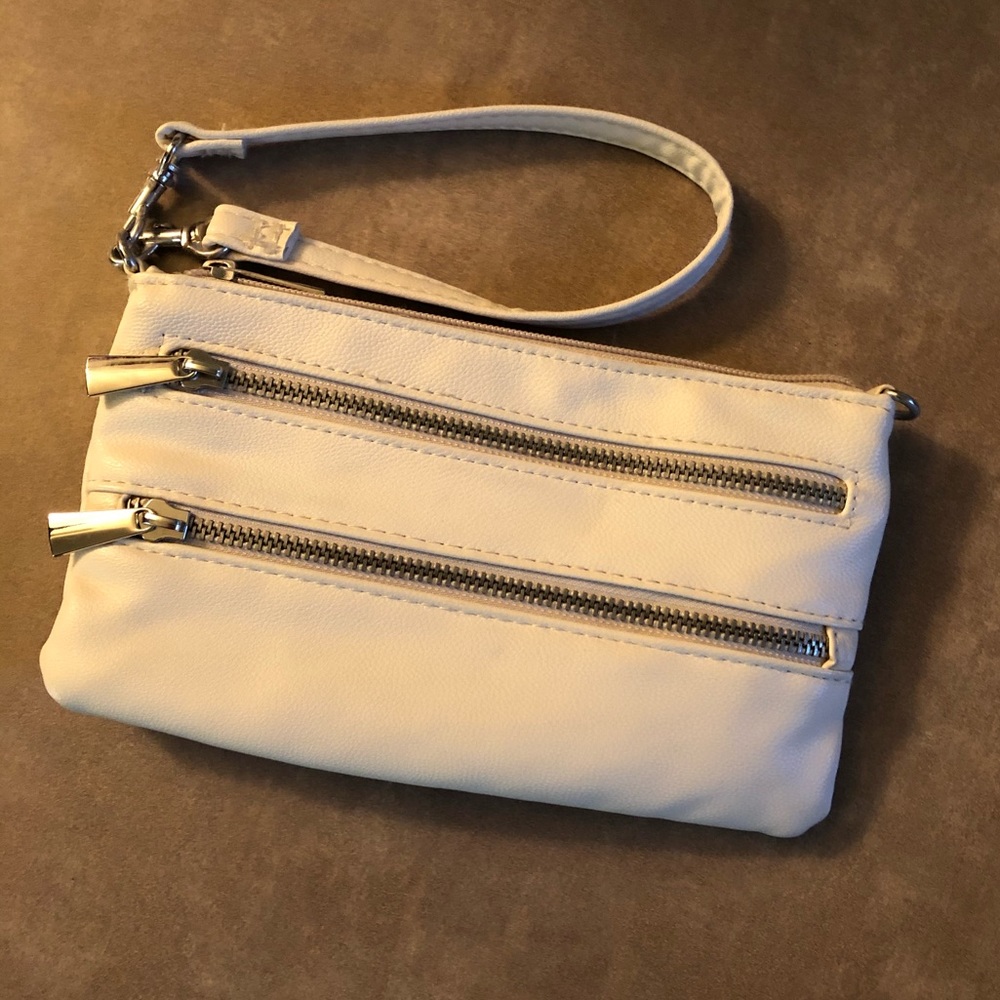Large Off-White Target Wristlet